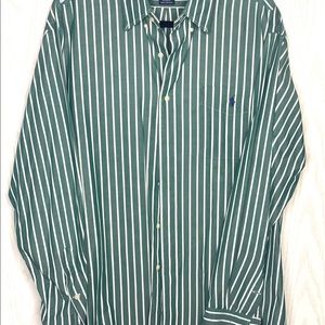 Polo Ralph Lauren Blaire Green Striped Button Down